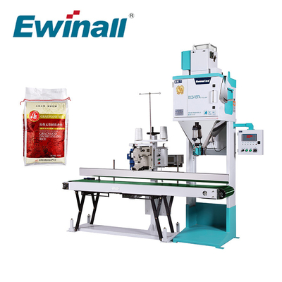 Soudure à chaud de machine à emballer de riz de sachet en plastique 2,5 kilogrammes - 15 kilogrammes DCS-15FA1 Ewinall