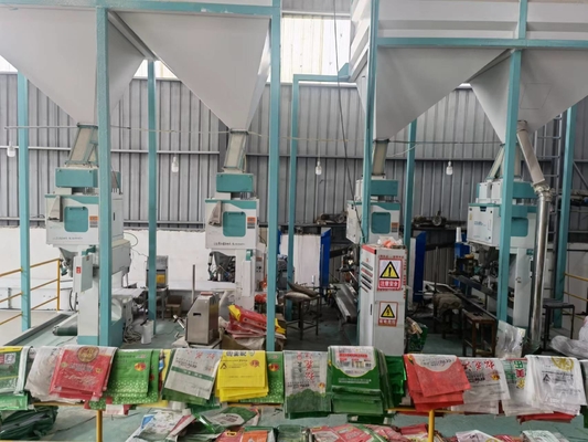 Machine de conditionnement quantitative automatique de riz Sugar Feed Plastic Granules blanc