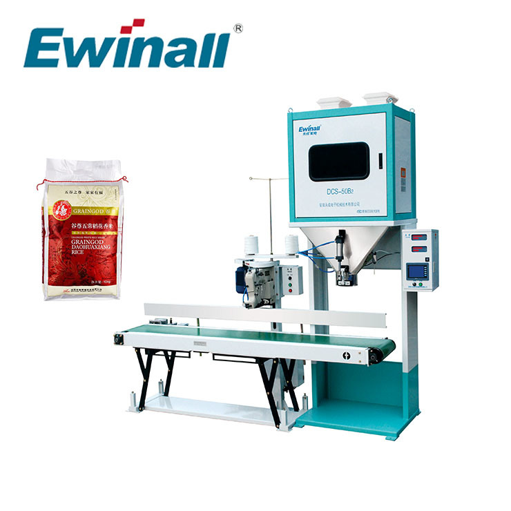 5 - machine à emballer de riz d'échelles de double 25kg pour la rizerie de sésame de blé DCS-50B2