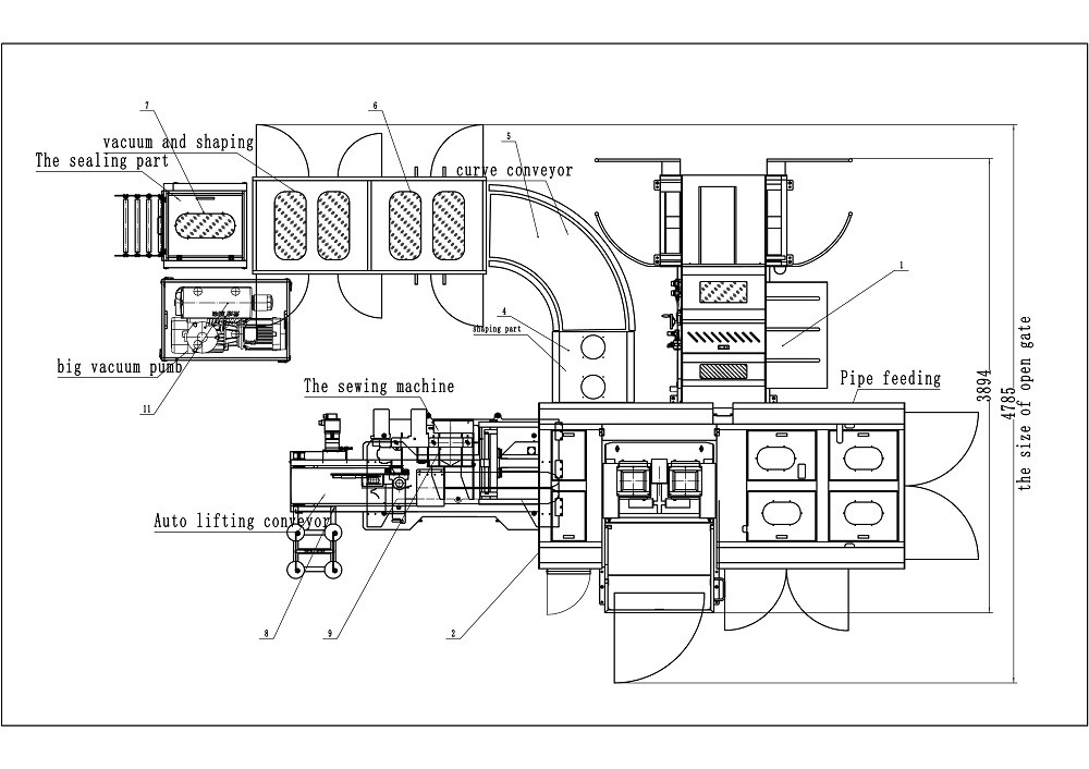 Minute tissée complètement automatique granulaire de PLC 133L/de sac de machine à emballer de farine de vide